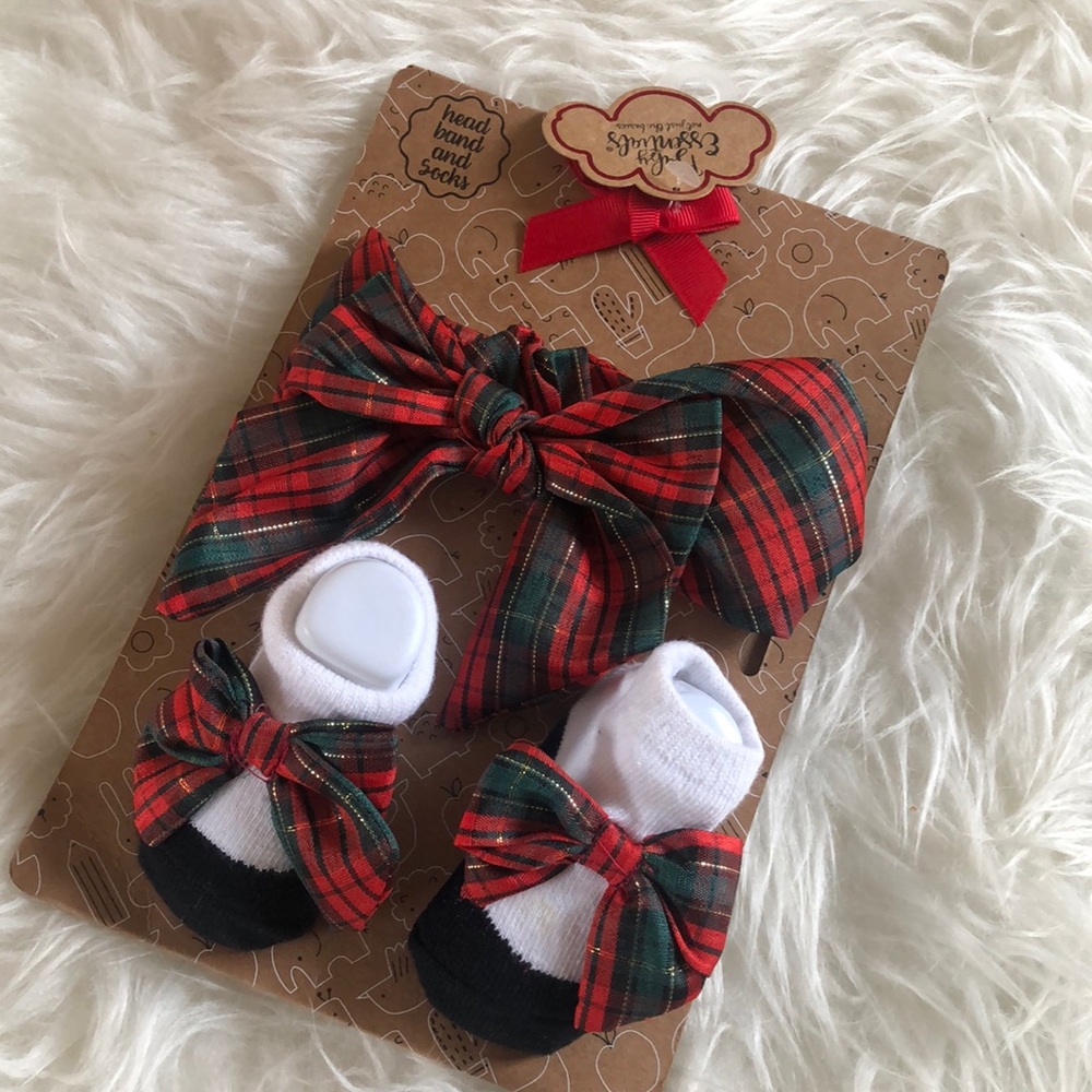 Baby head band and socks